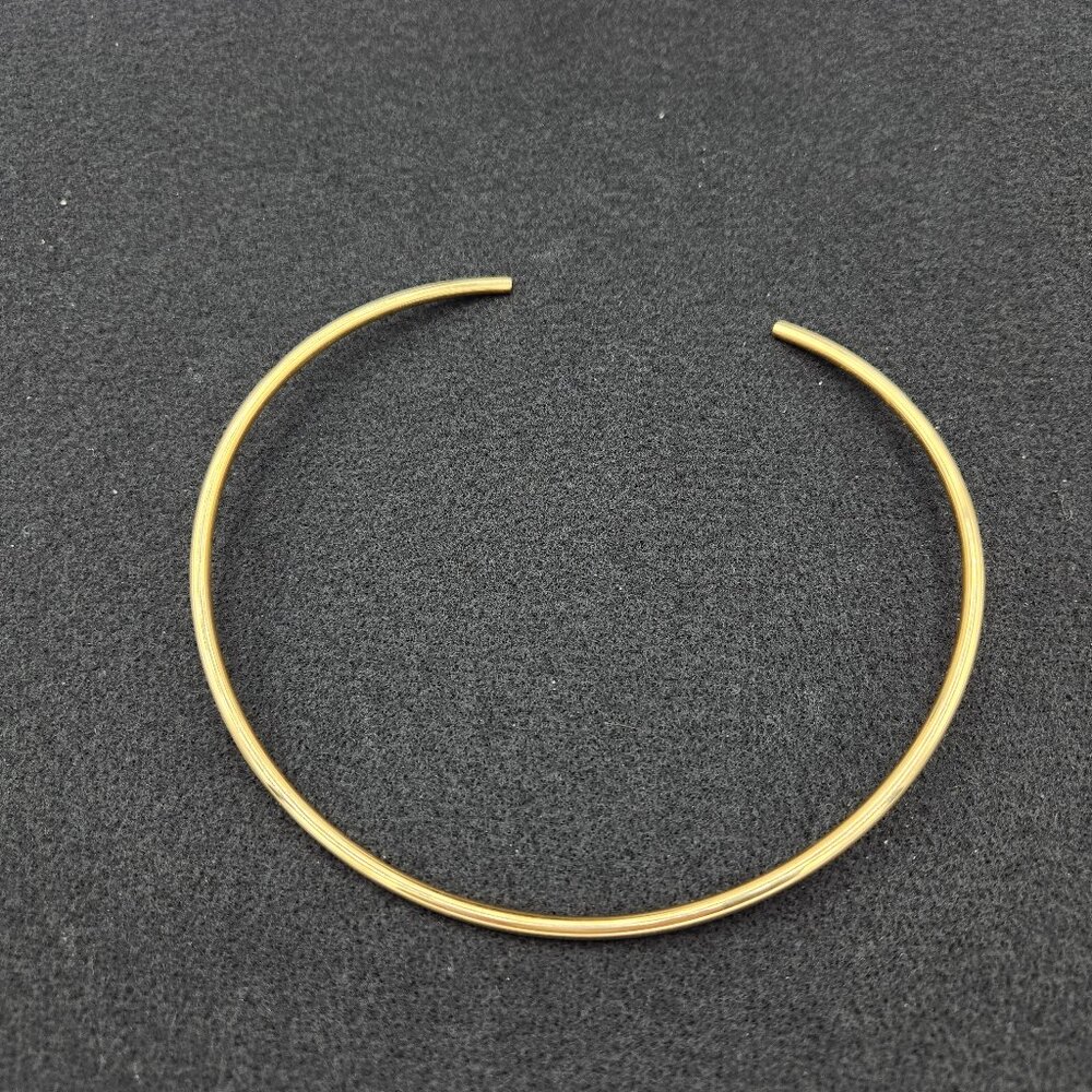 gold plated choker open back